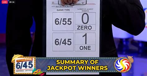 One winner bags over P20 million in Megalotto 6/45.